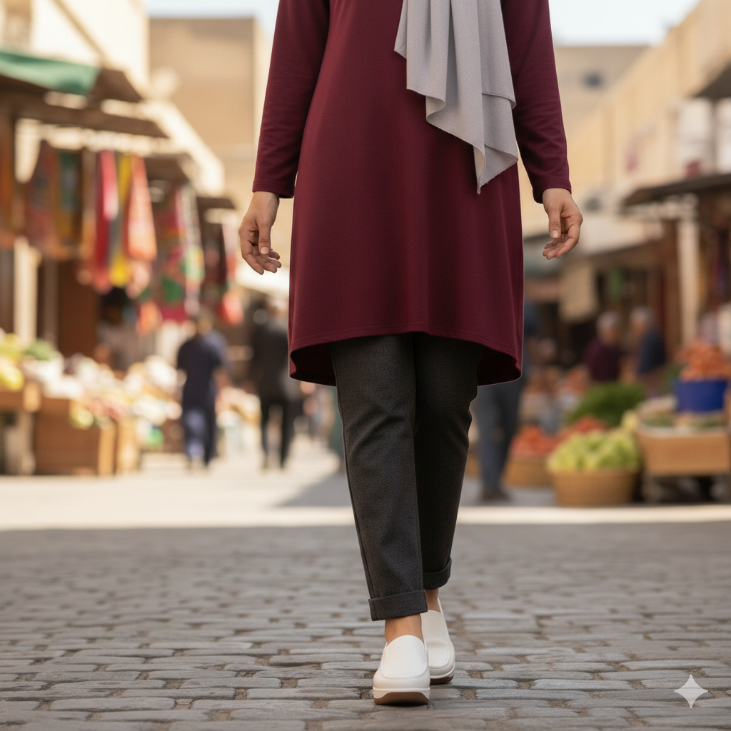 👠 حذاء طبي جلد بكعب | Chaussure Médicale Cuir à Talon TR