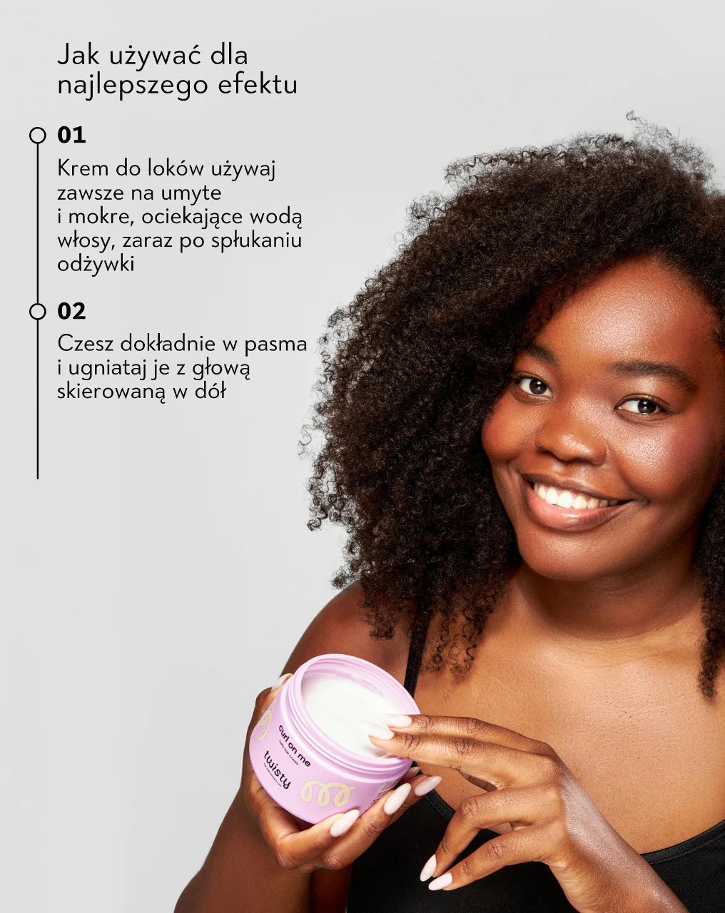 Crème Curl, un activateur de boucles naturel pour cheveux bouclés et crépus.