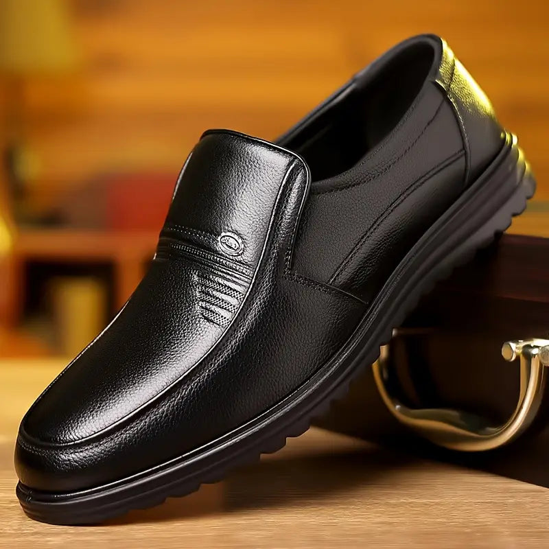 Chaussures mocassins en cuir de vachette souple et luxueux