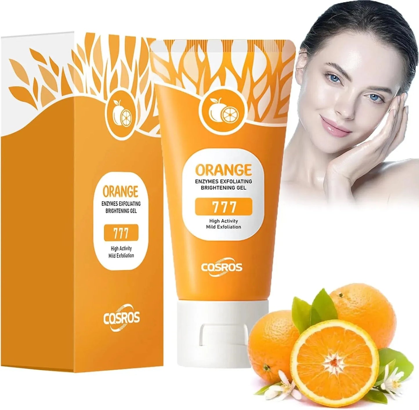 Gel exfoliant purifiant et hydratant aux enzymes d'orange