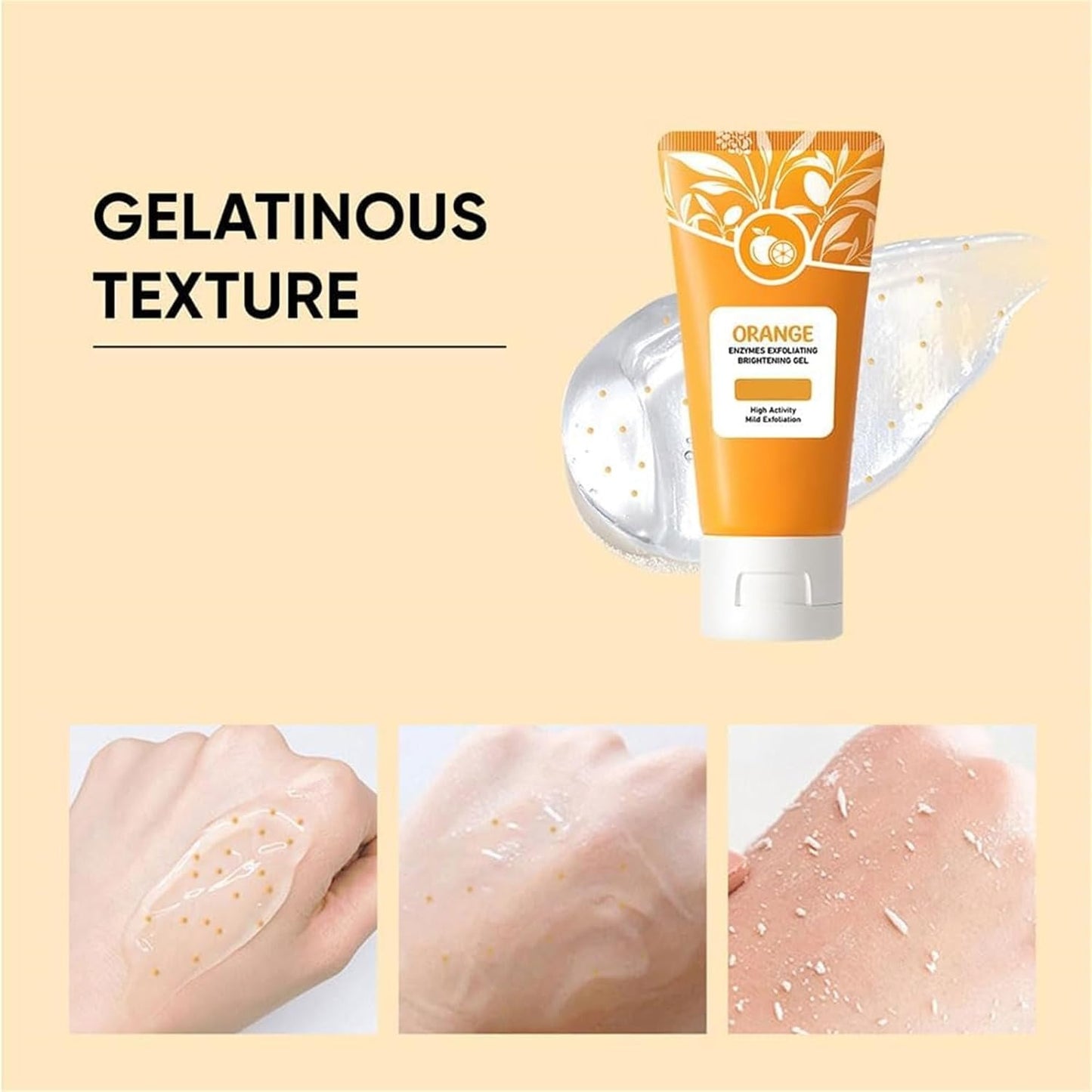 Gel exfoliant purifiant et hydratant aux enzymes d'orange